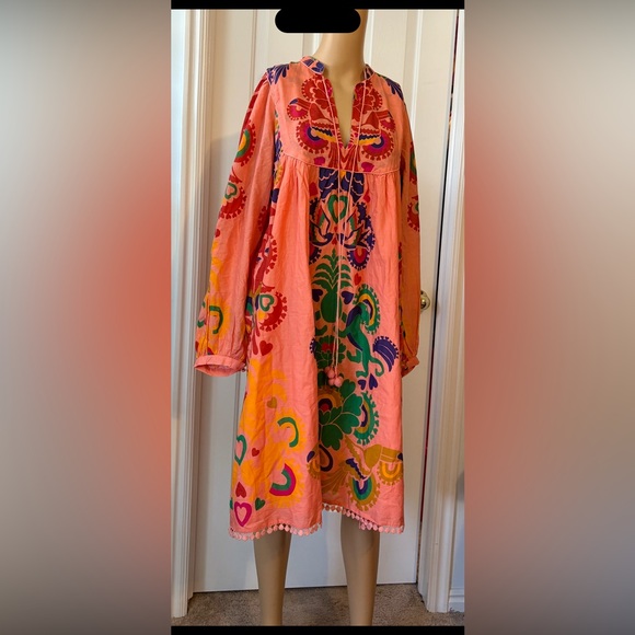 FARM Rio Dresses & Skirts - FARM Rio Vibrant Long Sleeve Dress